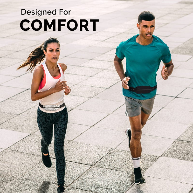 Back Bay Audio Back Bay Slim Running Belt for Women & Men [Fits ALL Phones], Runners Fanny Pack for Men, Money Belt, Running Gear Gift, Waist Bag Workout Gear, iPhone Runner's Phone Holder Waist Pack - Image 4